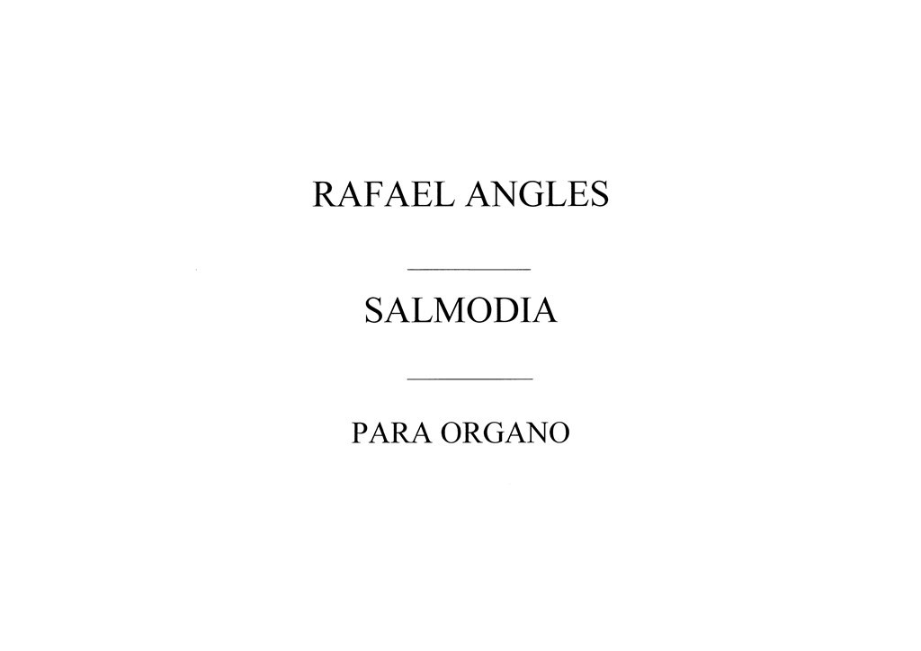 Salmodia Para Organo
